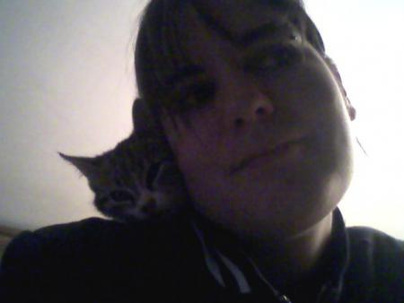 lucky qui dort sur mon �paule!